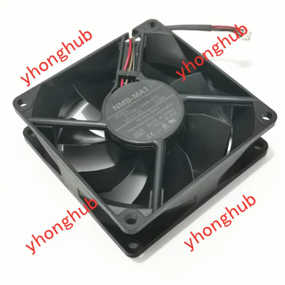 NMB MAT 3110KL 04W B79 E02 Сервер охлаждающий вентилятор DC 12V 0.38A 80x80x25 мм 3 провода|fan dc|square fanfan