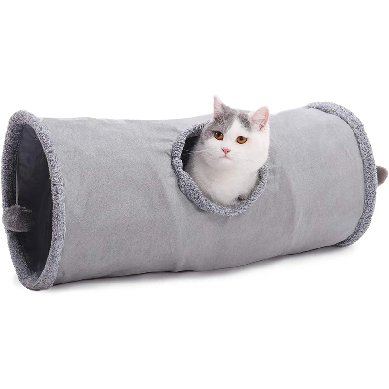 Качественный складной туннель для кошек Benepaw гофрированная прочная замшевая