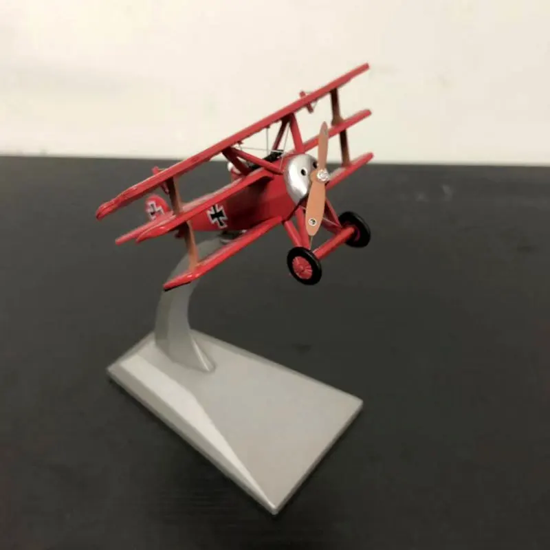 WLTK 1/72 масштаб военная модель игрушки Fokker Dr-I красный Рыцарь истребитель литой металлический самолет модель игрушки для сбора, подарка, украшения