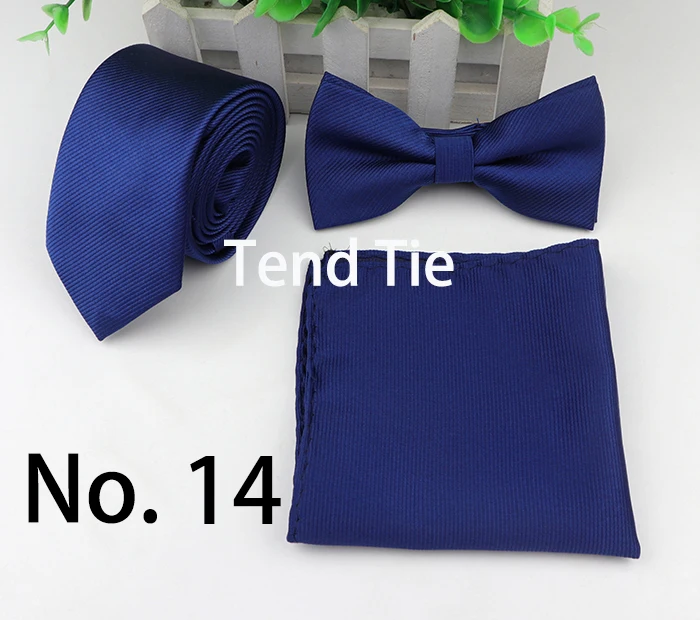 Strip Colorful Neck Tie Set For Men Slim Necktie Bowtie Handkerchief Suit Ties Cravat Butterfly Corbatas