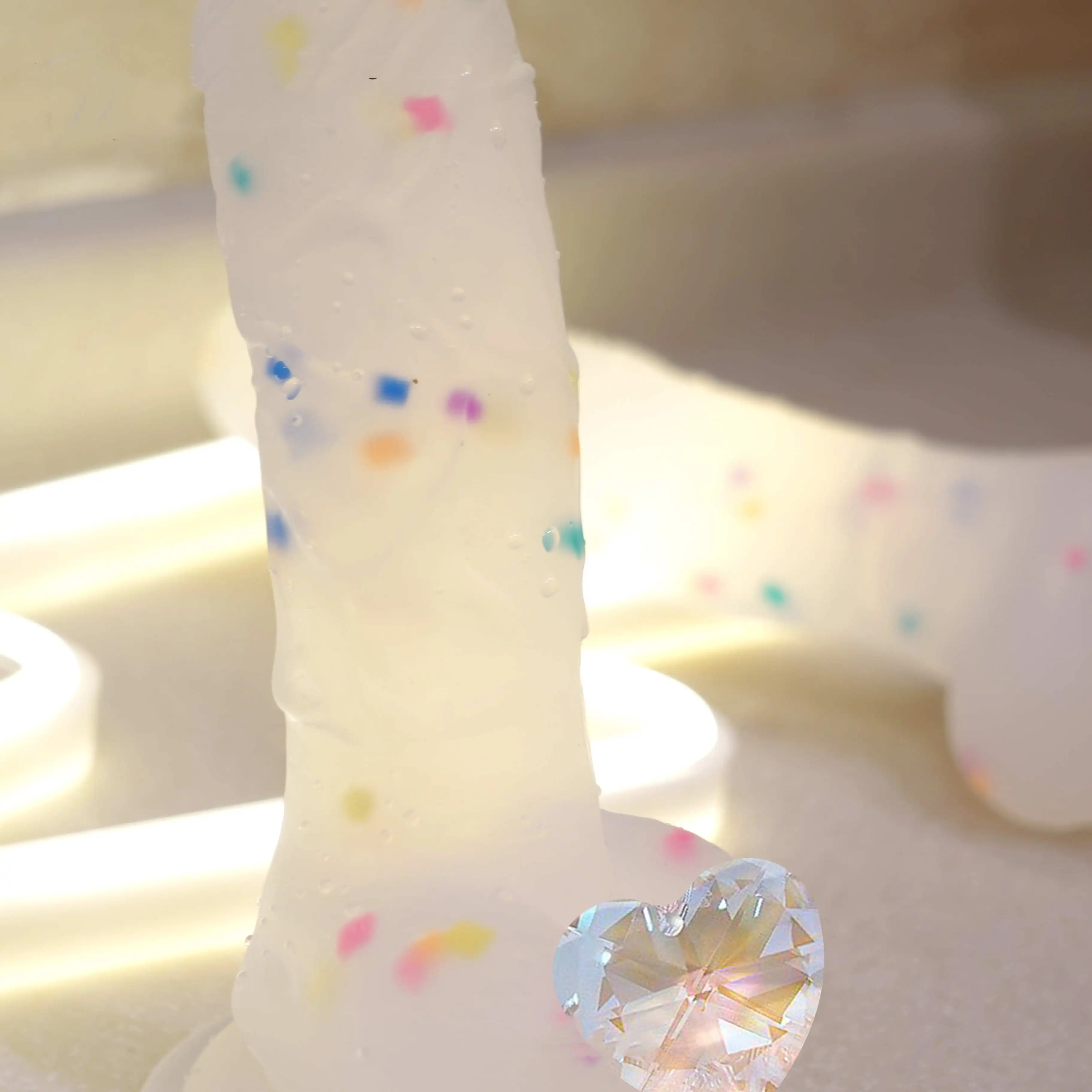 Красочный жидкий фаллоимитатор красочный силиконовый реалистичный волк