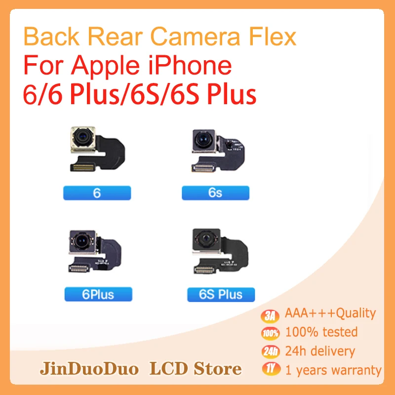 

AAA+ Back Rear Camera For iPhone6 6S Plus For iPhone 6 For iPhone 6Plus 6P Rear Camera Flash Module Sensor Flex Cable