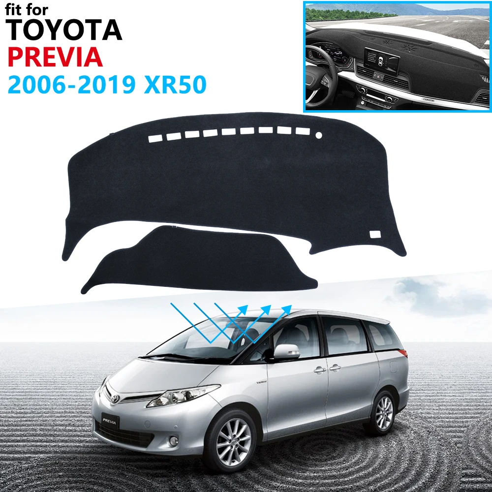 Защитная накладка на приборную панель для Toyota Previa 50 2006 ~ 2019 XR50 Estima Tarago аксессуары