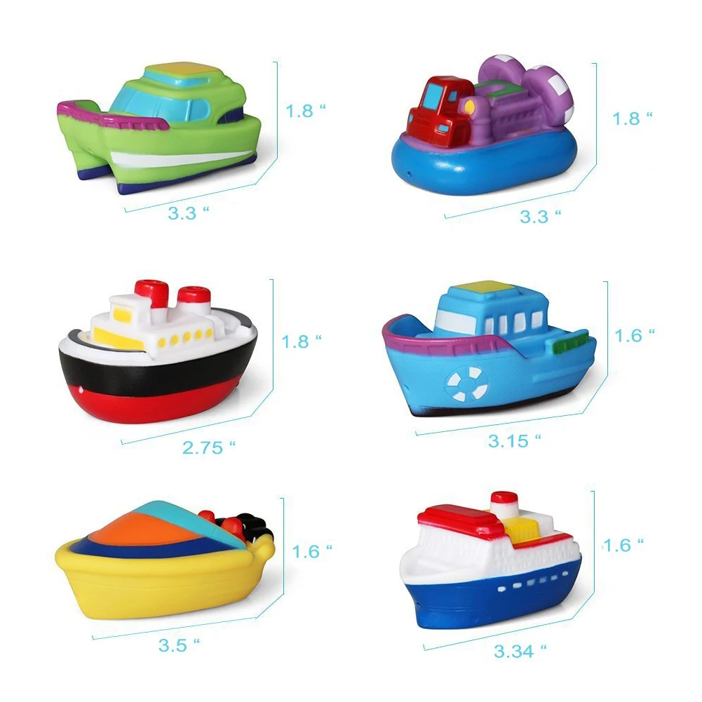 

Baby Bath Toys 8 Pcs Kids Little Boats Toy Plastic Fun Bath Toys Baby Gift Childrens Tub Floating Ship Kids Beach Boats Toys