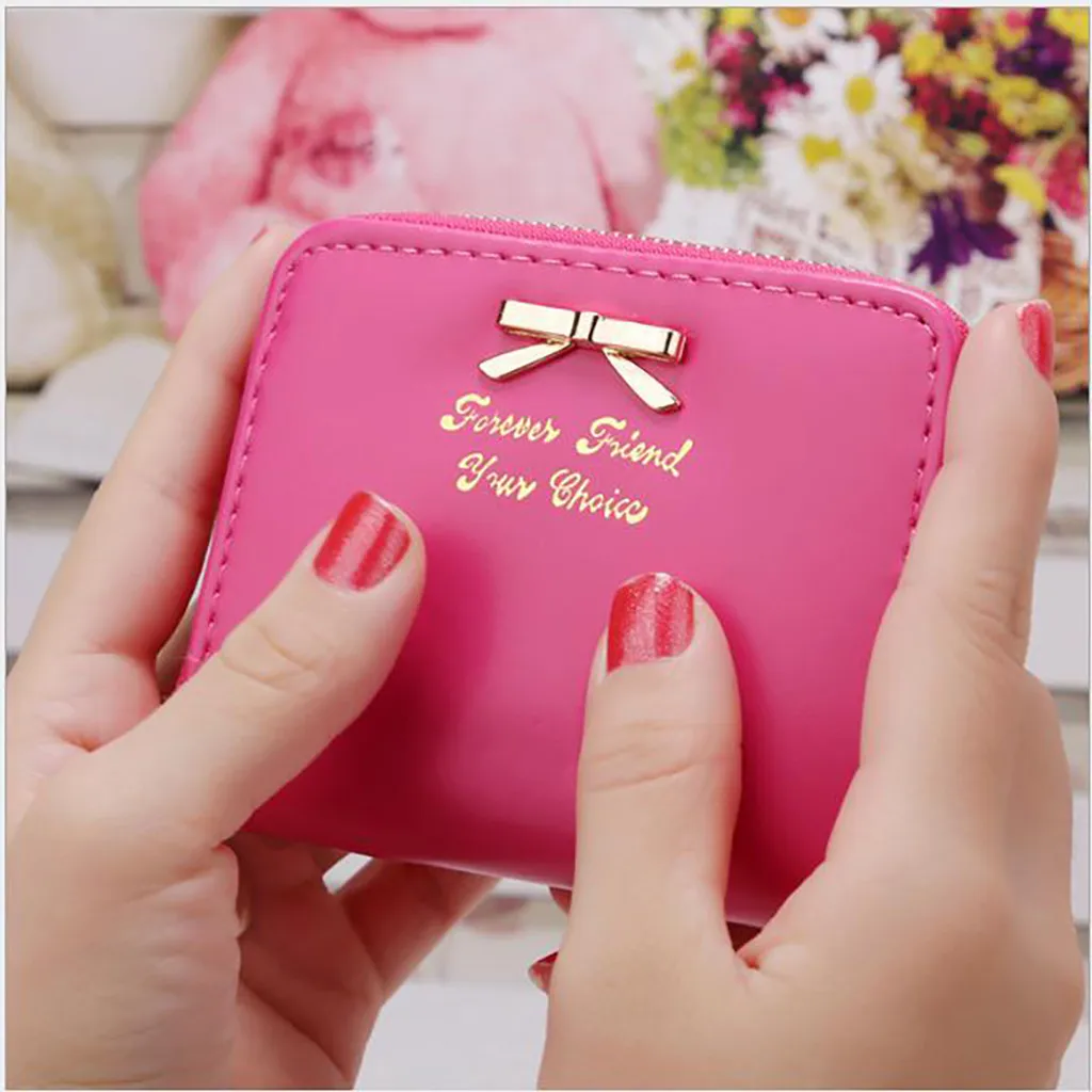 Женский кошелек короткий для монет кошельки держатель карт маленький женский