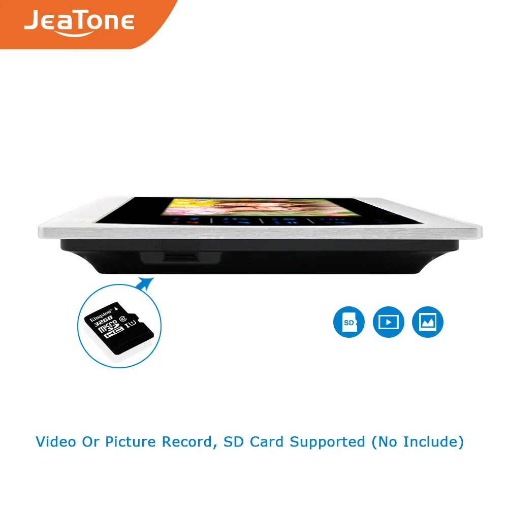 Видеодомофон JeaTone камера 7 дюймов 1200TVL HD ночное видение Домашняя безопасность|secure