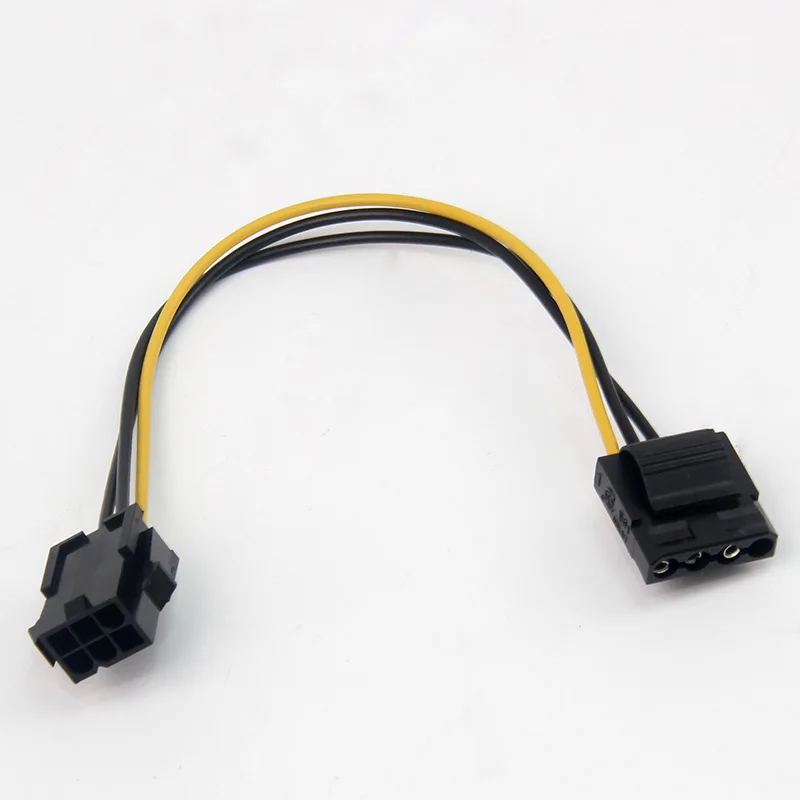 Molex к PCI-E адаптер питания IDE 4Pin 4 Pin Женский до 6 женский 6Pin видеокарта конвертер
