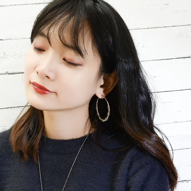 

Exaggerate Style Large Spiral Wire Hoop Earrings for Women Indian Jewelry Fashion 316l Stainless Steel Ear Cuffs Drop Shipping