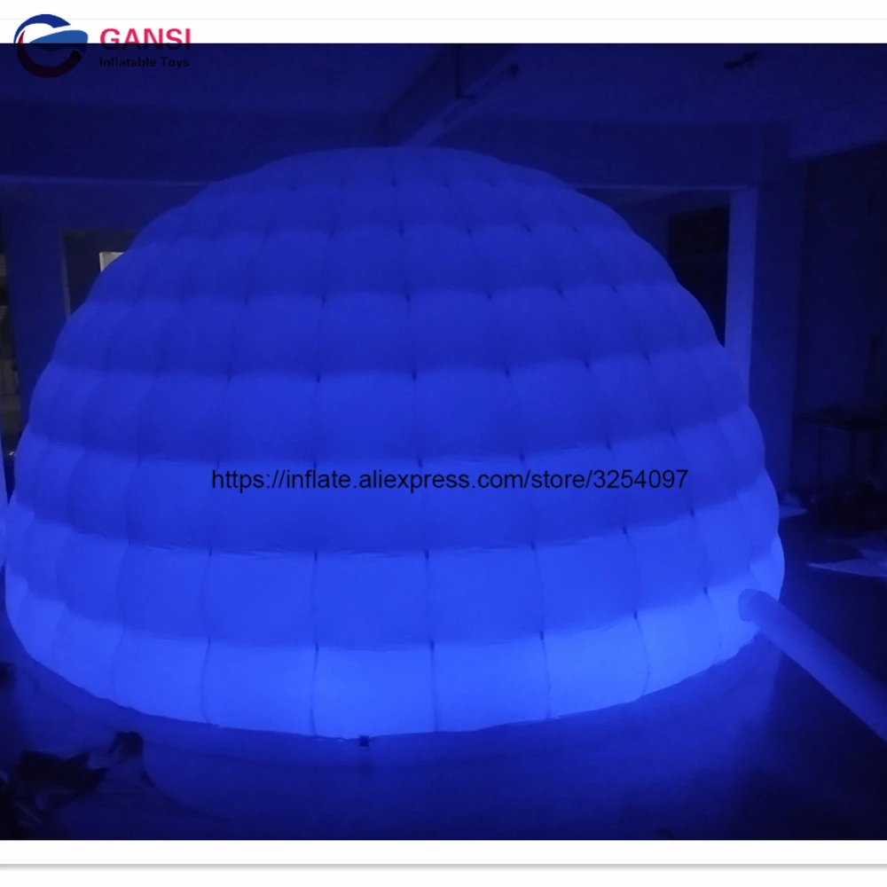 Бесплатная доставка. Надувной шатер igloo. свадебный под заказ. Светодиодный