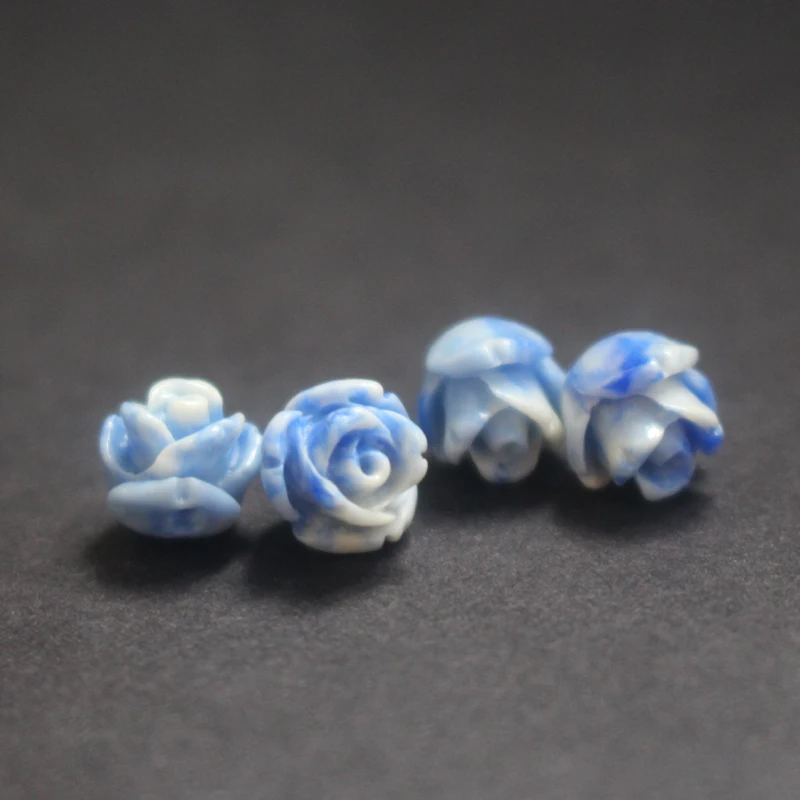 Cobalt blue 20 шт./лот 8 мм 10 мм двойные цветные Синтетические Коралловые бусы кабошон роза Мода Многоцветный для самостоятельного изготовления ювелирных изделий Аксессуары - Цвет: Cobalt blue