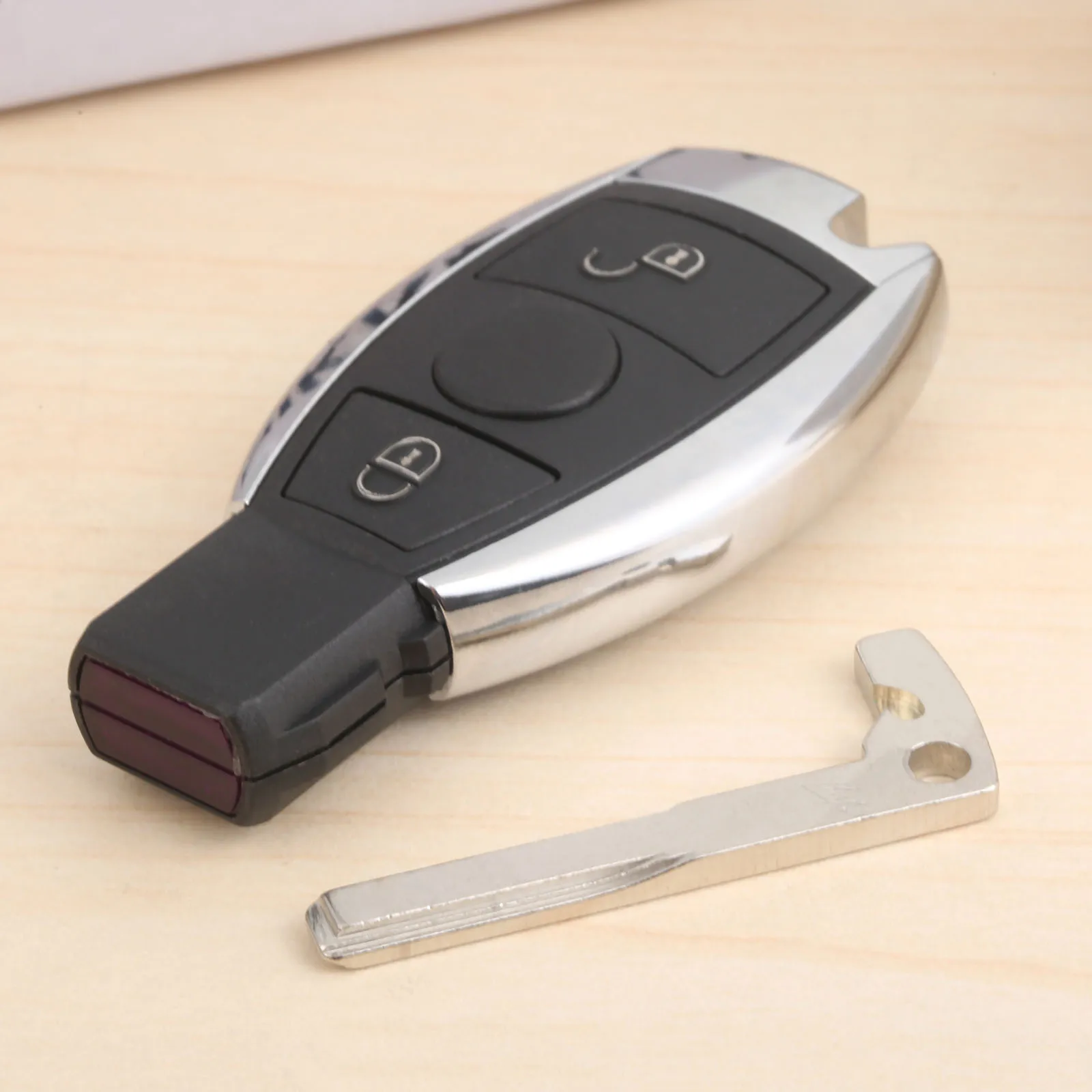 Замена Smart Remote Key 2 кнопки 433 МГц BGA чип лезвие для 2000 2017 Mercedes Benz A E S G CLK SLK ML