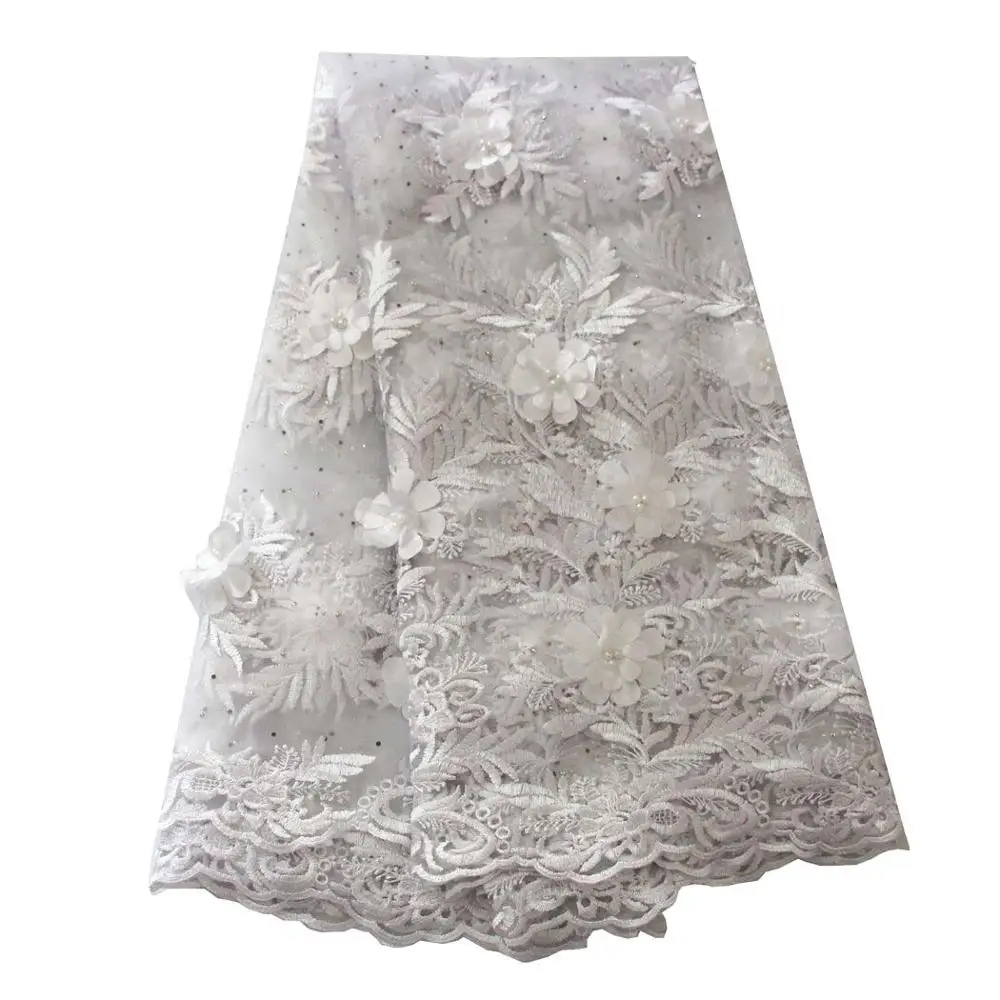 

3D French Mesh Lace Fabric Latest African Asoebi Styles Fabric for Wedding And Parties Purple Lace Fabric Nigerian