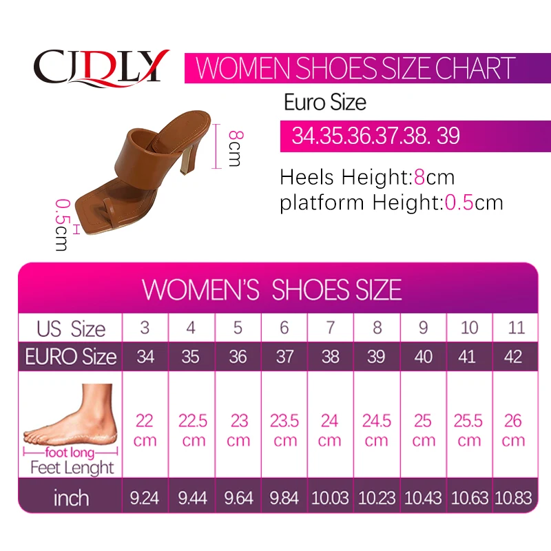 

CJDLY 2020New Popular Roman Sandals Personality Clip Toe Square Head Women Slippers Fashion Stiletto Heels Elegant Dress Shoes