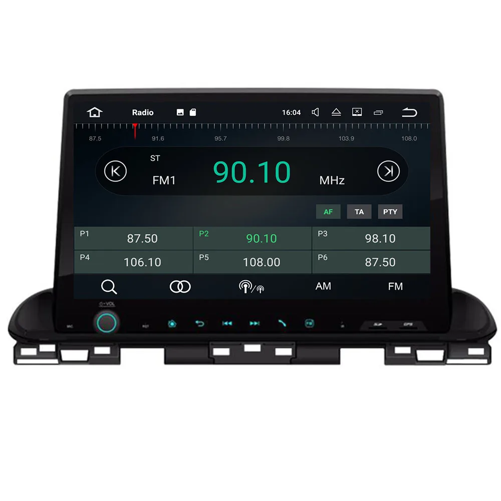 Автомобильный мультимедийный плеер Android 10 PX5 8 ядер 2din Wi-Fi Bluetooth GPS-навигация для