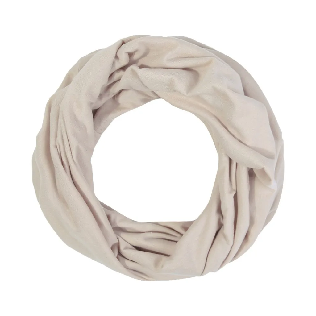 Унисекс для влюбленных зимний однотонный теплый шарф-петля на молнии телефона