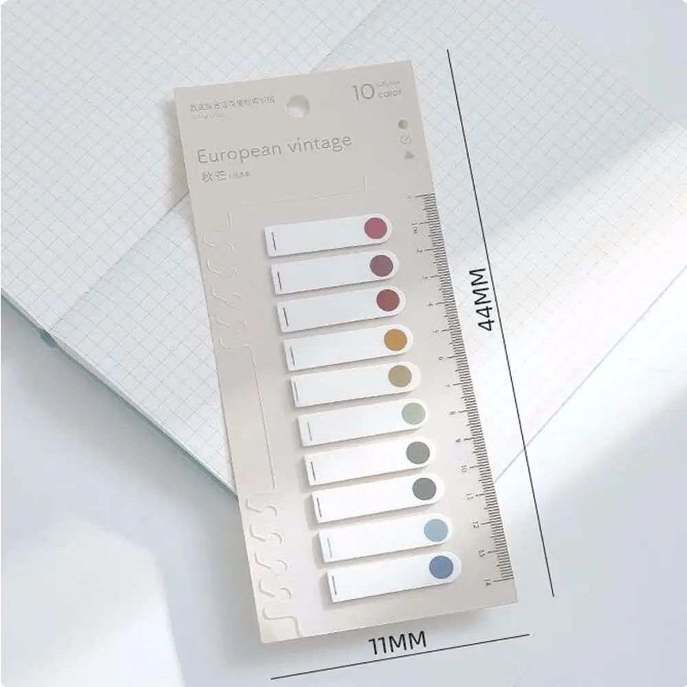 

Morandi Color PVC Label Loose-Leaf Index Sticker Simple Ins Small Fresh Pure Color Convenient Sticker Can Tear Mark Sticker