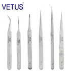 Оригинальные экономные пинцеты Vetus серии TS из нержавеющей стали, антистатические, для технического обслуживания высокоточного оборудования