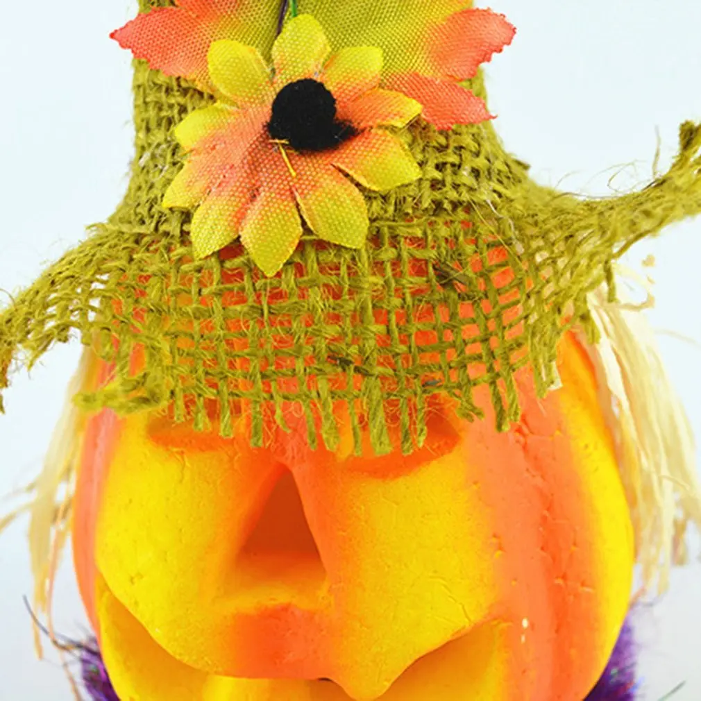 Уникальное светящееся пугало на Хэллоуин Джек-о-фонари флэш-игрушка реквизит для