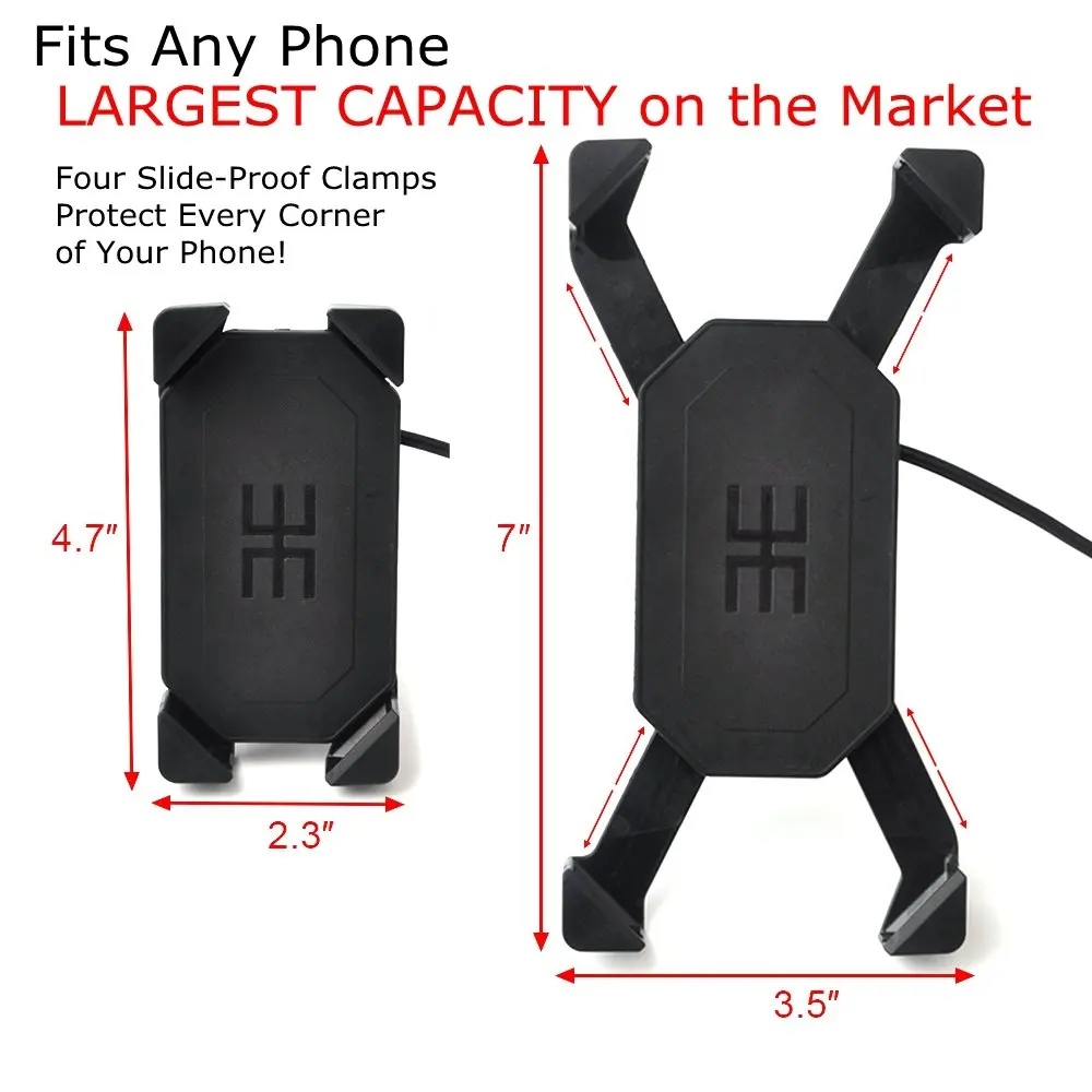 Универсальный мотоцикл велосипед Скутер ATV руль с держателем для GPS Зеркало