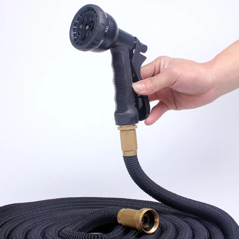 25FT-100FT Flexible Garden Hose Expandable Water Hose Pipe Watering Spray Gun Set Car Watering Hose with Spray Gun Watering Kit