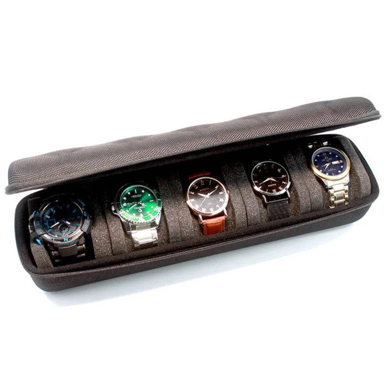 

3/5 Slot Watch Storage Box Collector Travel Display Case Organizer Jewelry Case for Watches Ties Bracelet Necklaces Brooch