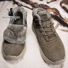 Высокое качество; Модная мужская обувь; Теплые кроссовки; Сезон Зима; Коллекция 2021 года; Модная Уличная обувь для отдыха на шнуровке; Короткие Плюшевые мужские туфли на платформе; Ручная работа