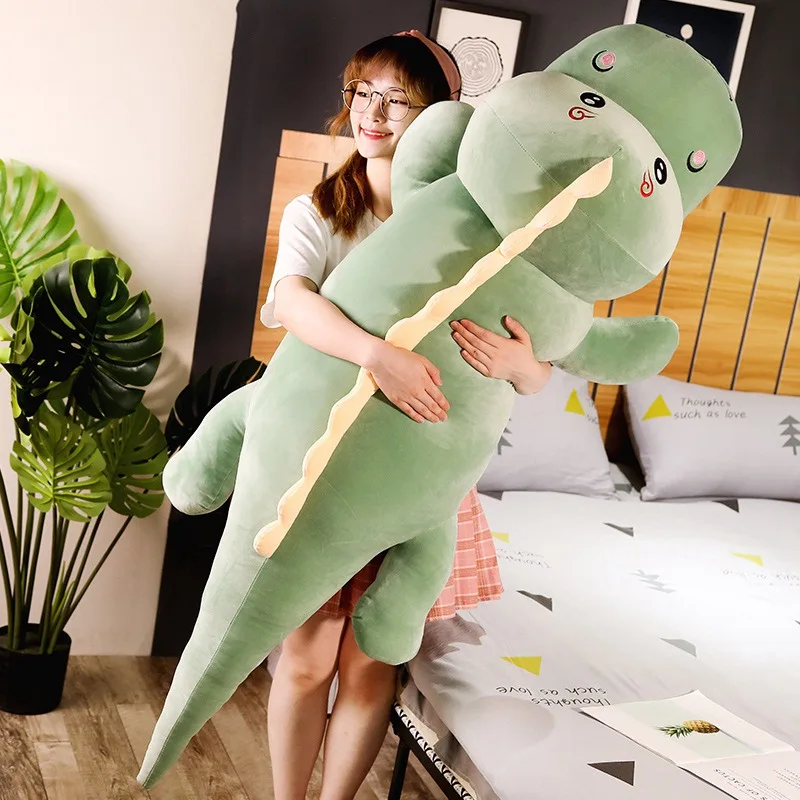

New Giant Long Lovely Dinosaur Stuffed Animal Plush Toy Soft Cartoon Doll Cozy Sleeping Pillow Kids Girl Boy Gift Dropshipping