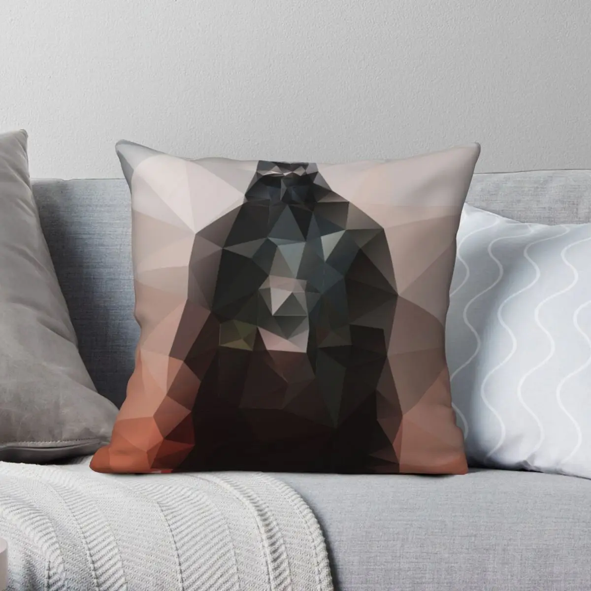 

I Am The Master Square Pillowcase Polyester Linen Velvet Printed Zip Decor Home Cushion Cover