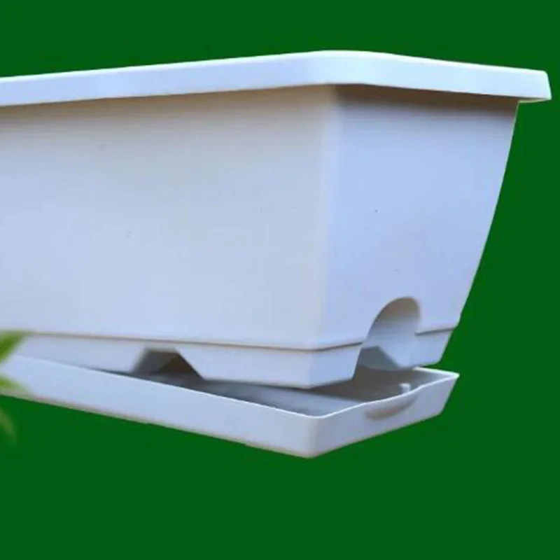 Square Flower Pot Plant Vegetable Nursery Pots Planter Yard Home Garden Decoration Tools with Tray Large Capacity 2/5 pcs | Дом и сад