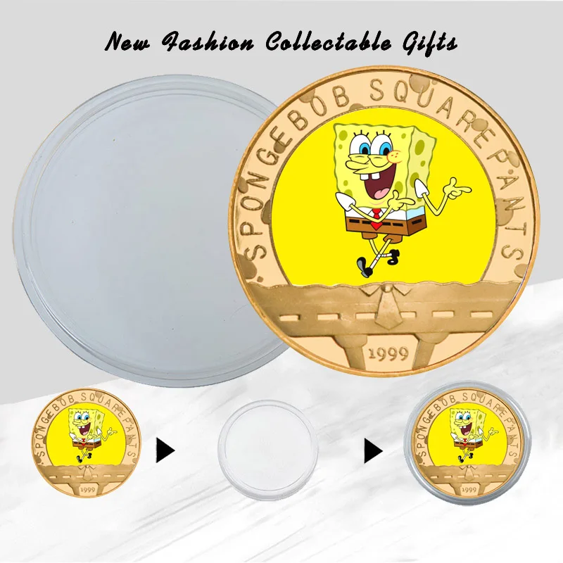 Набор позолоченных юбилейных монет аниме США с держателем для оригинальный