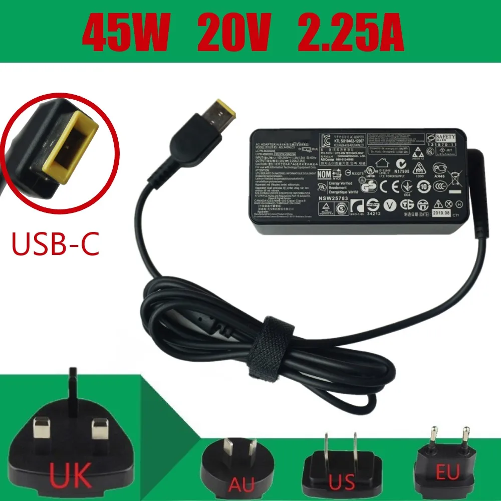 Зарядное устройство для ноутбука 20 в 2 25 А 45 Вт Lenovo Thinkpad ADLX45NLC3 ADLX45NDC3A ADLX45NCC3A 0C19880