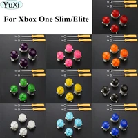yuxi for xbox one slim elite controller abxy button kit buttons repair parts mod kit replacement w t8 t6 screw driver