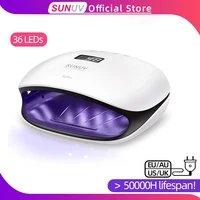 sunuv sun4 48w uv led lamps nail dryer lamp with lcd display smart uv phototherapy nail art manicure tool ladies gift