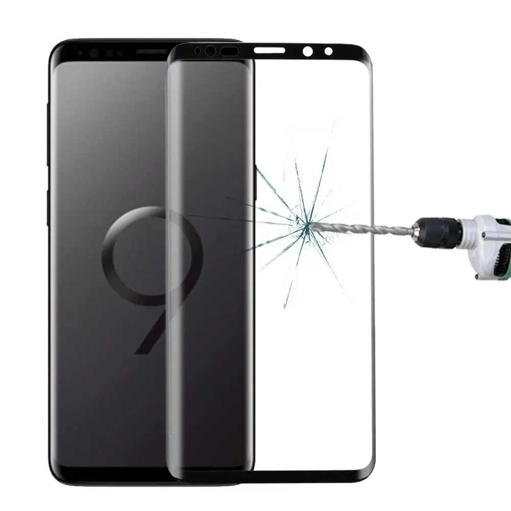 Для Galaxy S9 0 33 мм 9H твердость поверхности 3D изогнутые края против царапин полный