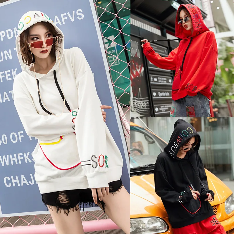 Max LuLu/ модная женская осенняя одежда в Корейском стиле в стиле панк женские толстовки с капюшоном винтажная женская спортивная фуфайка с вышивкой