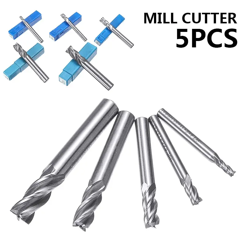 Спиральные фрезы с 4 канавками ЧПУ концевые плоским носиком гравировальные