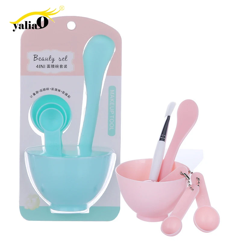 YALIAO миска для маски лица 6 шт. набор инструментов смешивания макияжа кистей ложек