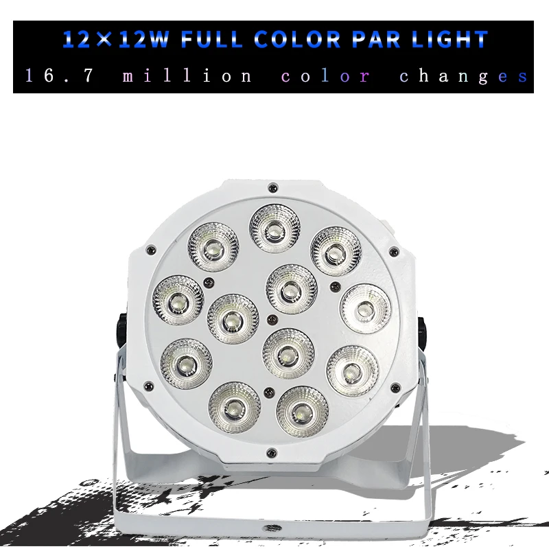 Белый светодиодный просветильник Тор с дистанционным управлением 4 в 1 RGBW 12 х12 Вт