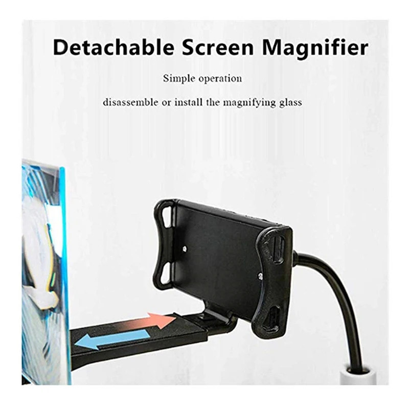 Мобильный телефон Hd проектора кронштейн Magnifie 3D регулируемое эластичное кольцо