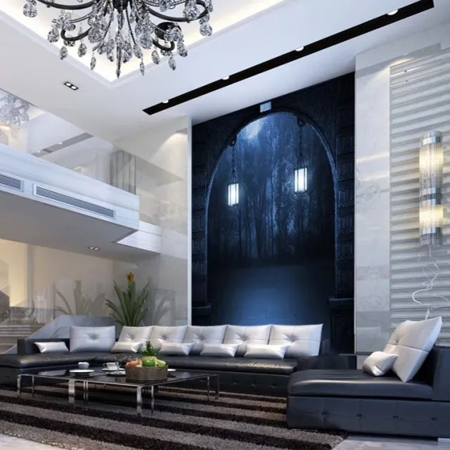 Прямая доставка пользовательские фото Хэллоуин тема обои ужас Темный тайна