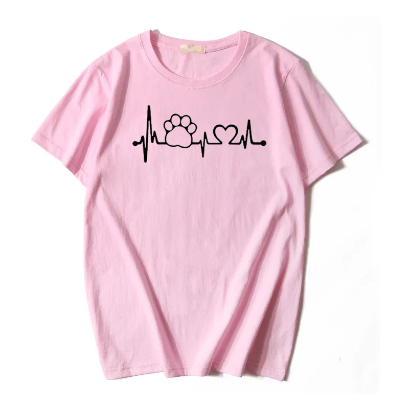 Футболка женская хлопковая с принтом Собачья и кошка 13 цветов - купить по