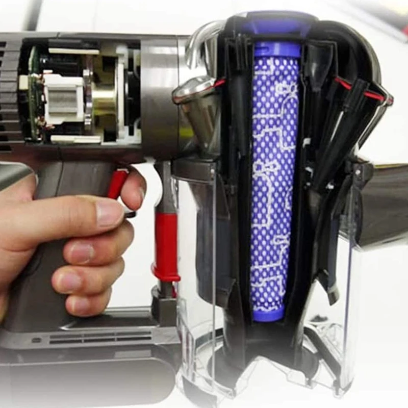 Моющиеся предварительно двигатель палка фильтры для Dyson DC58 DC59 DC61 DC62 V6 V7 V8 пылесос