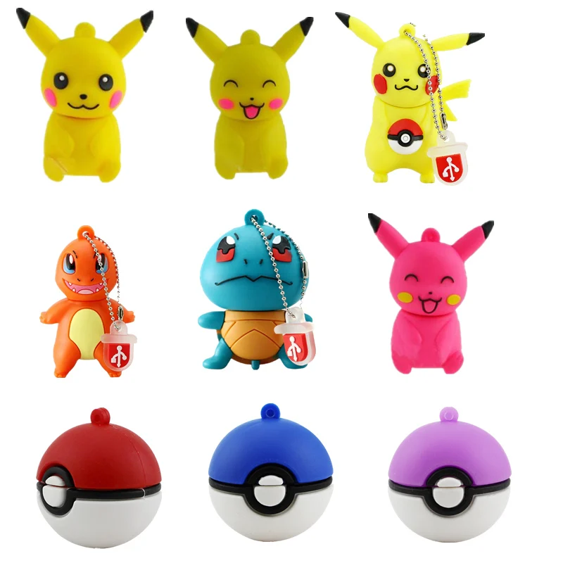 Usb флеш накопитель милый мультяшный Покемон Пикачу карта памяти 4G 8GB 16GB 32GB 64GB 128GB