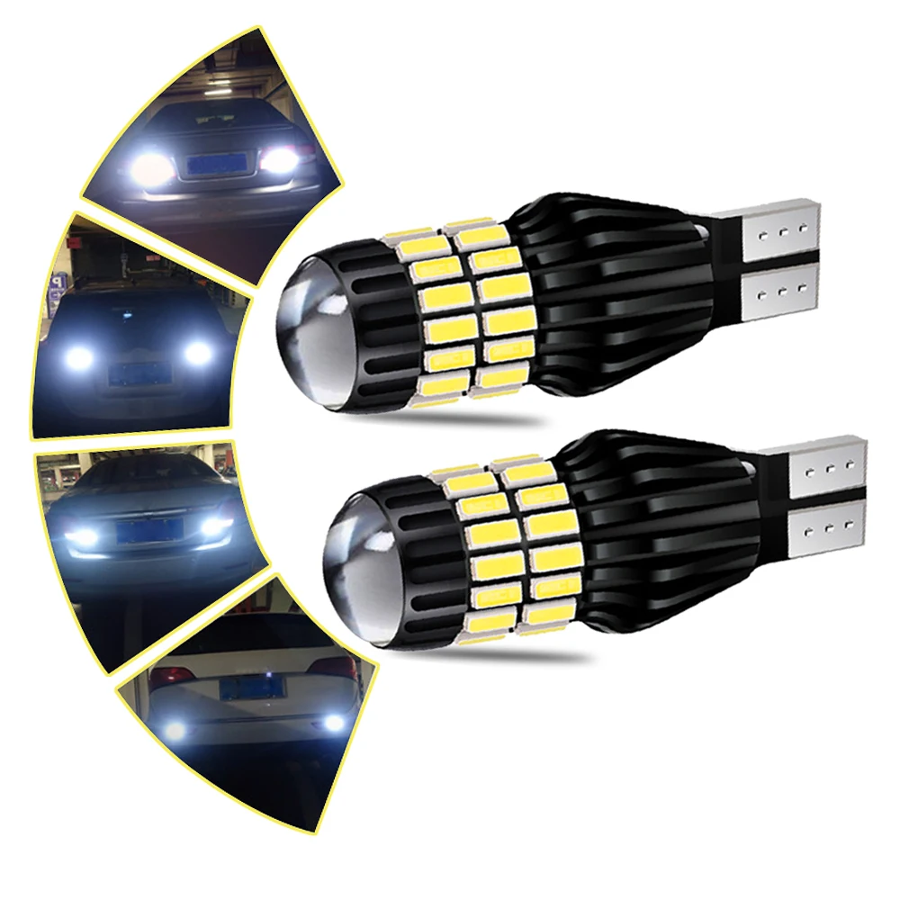 2x сигнальная лампа T15 W16W Led Canbus Error Free 3030SMD 921 912 запасной светильник автомобильный