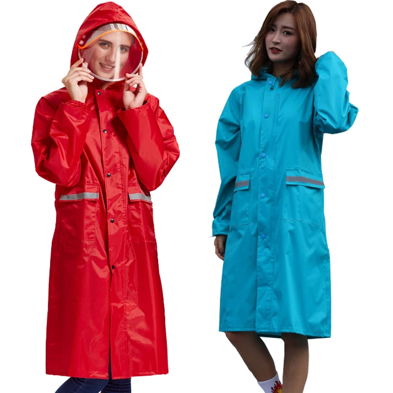 

Women Waterproof Rain Suit Poncho Reusable Yellow Rainwear Cover Men Hiking Impermeable Veste Pluie Raincoat with Hood EB50YY