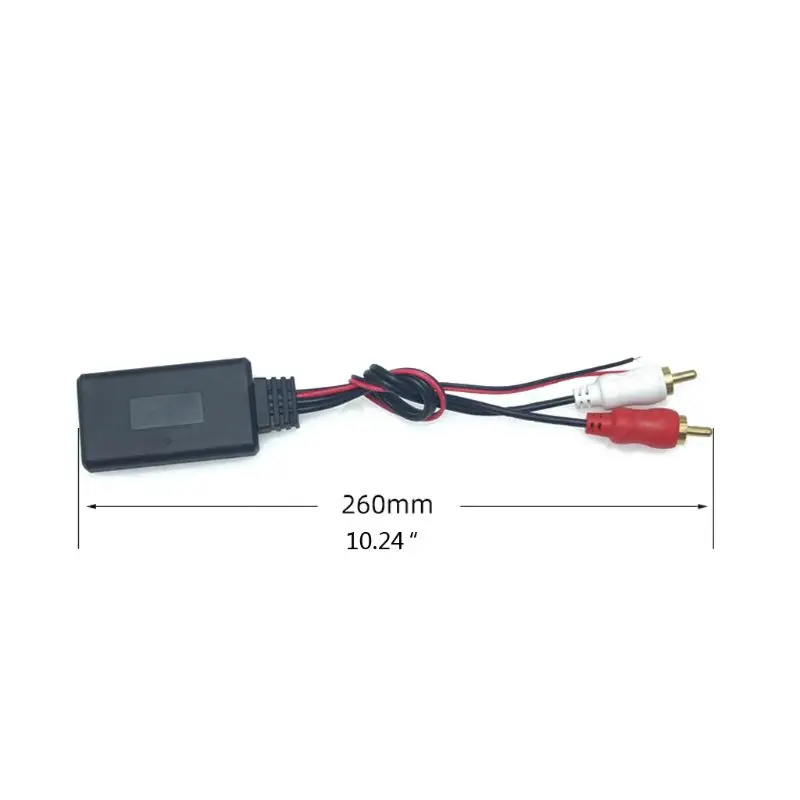 

Universal 12V Car Bluetooth AUX Receiver Module 2RCA Cable Radio Adapter Stereo Wireless Connection Input Music Play