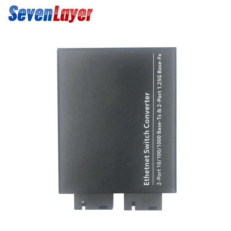 Волоконный коммутатор 10/100/1000 м 2 RJ45 UTP SC волоконный гигабитный