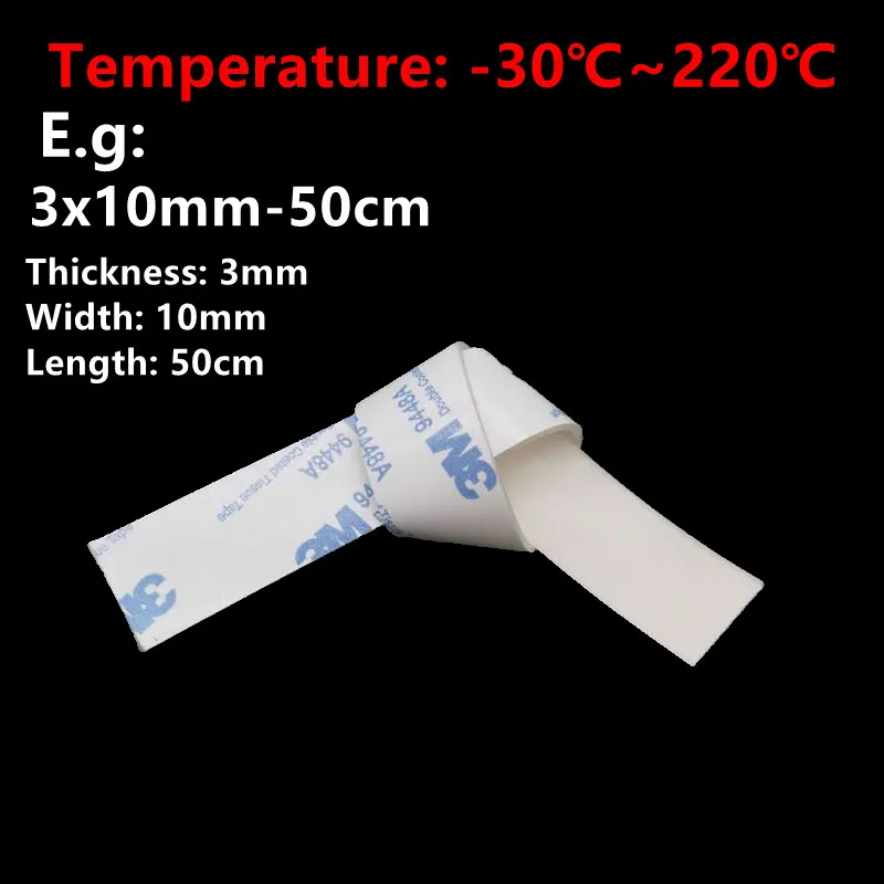 Прозрачная прочная силиконовая резиновая лента термостойкая Водонепроницаемая