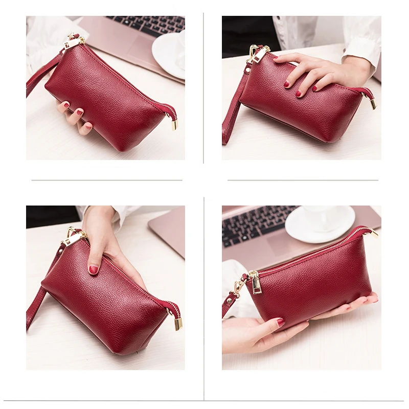 Сумка мессенджер Wmnuo женская из 100% натуральной кожи сумочка на плечо от