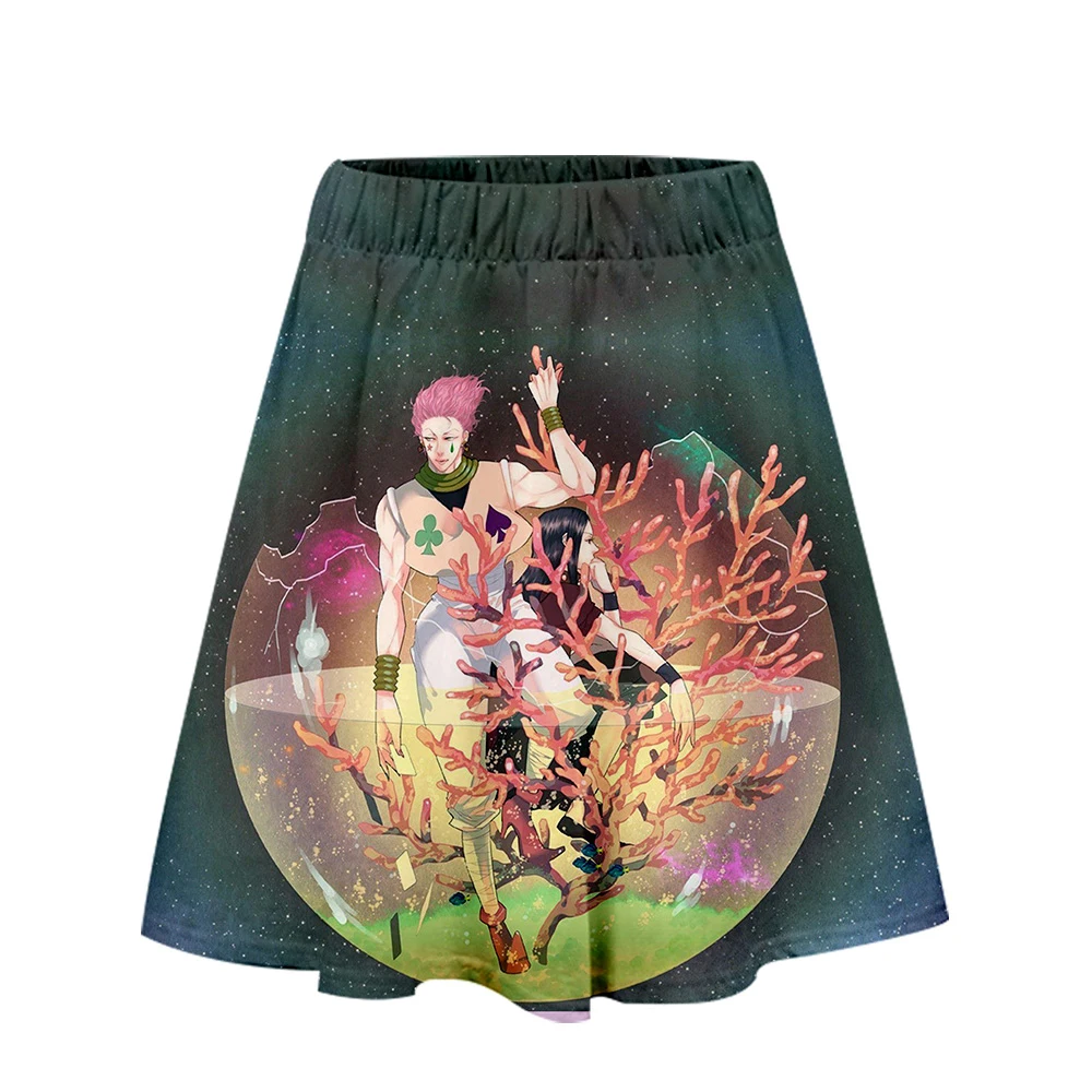 Хисока 3D юбка с принтом женское летнее платье сексуальная одежда на каждый день